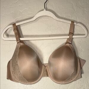 Soma vanishing 360 Perfect cov lace trim bra in nude size 40D